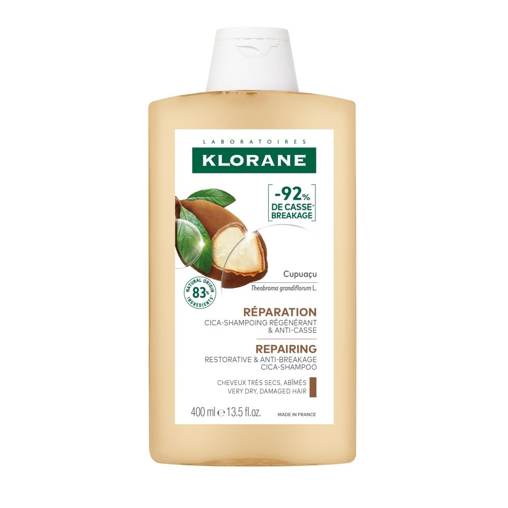 Klorane Shampoo met Cupuacu-boter voor zeer droog, beschadigd haar.