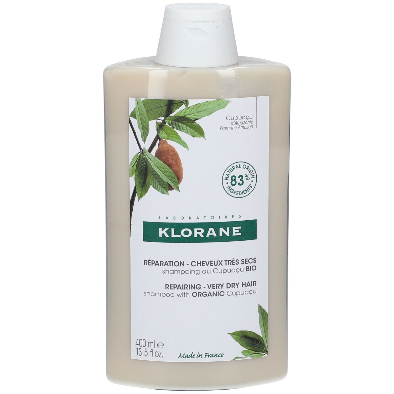 Klorane Nutrition & Réparation Shampooing au Beurre de Cupuaçu Bio