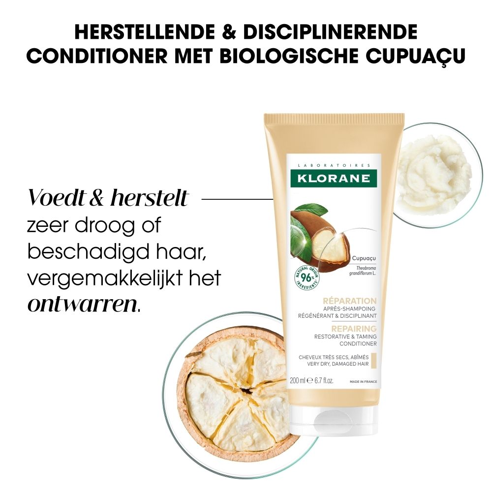 Klorane conditioner met biologische Cupuaçu boter voor zeer droog haar.