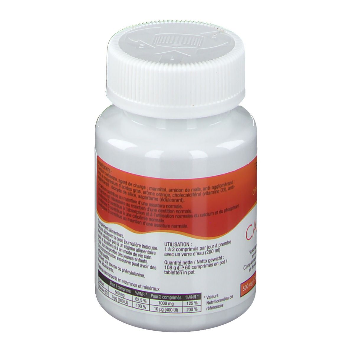 Calcivid 500mg/200ie Orange Chew