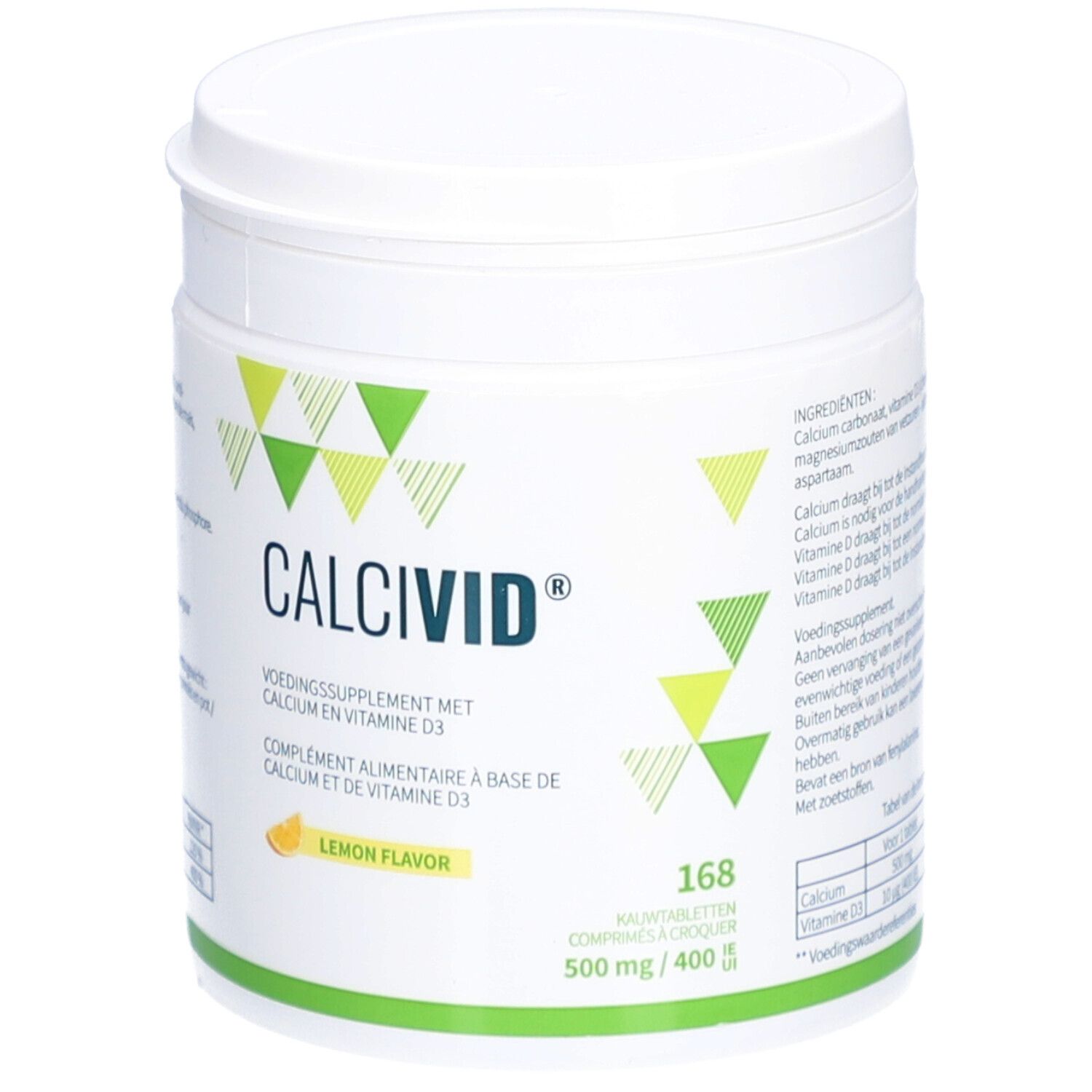 Calcivid 500mg/400ie Lemon Comprimés à Croquer