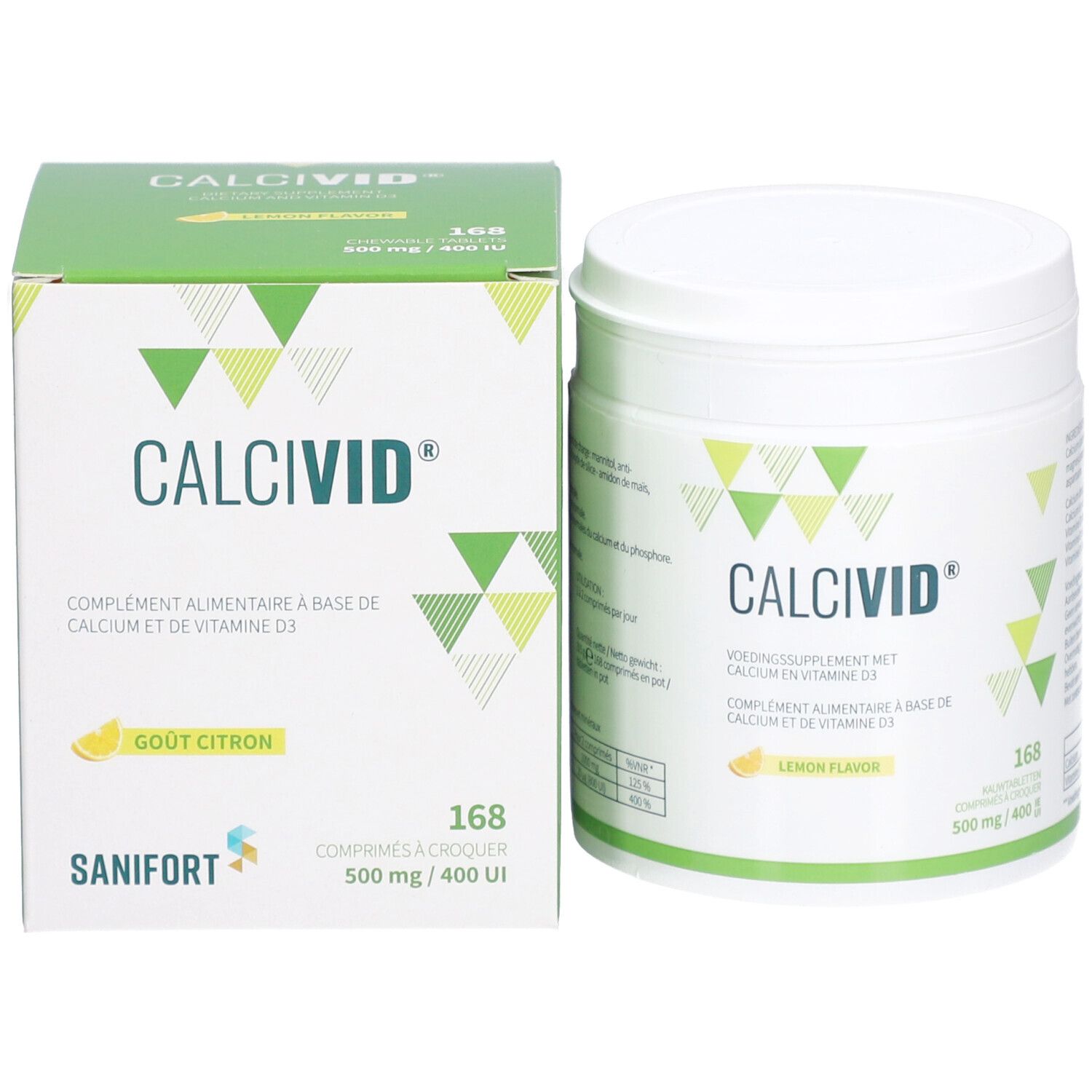 Calcivid 500mg/400ie Lemon Comprimés à Croquer