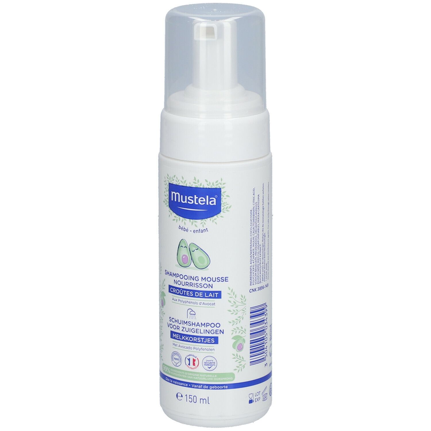 Mustela Schuimshampoo Zuigelingen Melkkorstjes