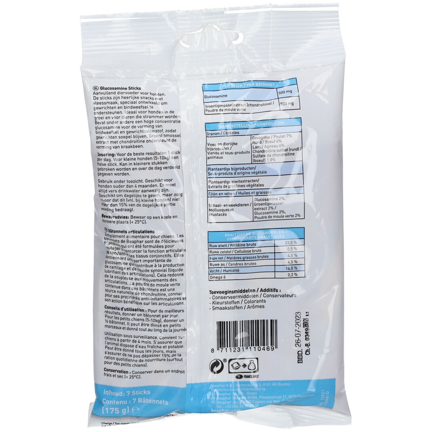 Beaphar® Glucosamine Sticks Hond