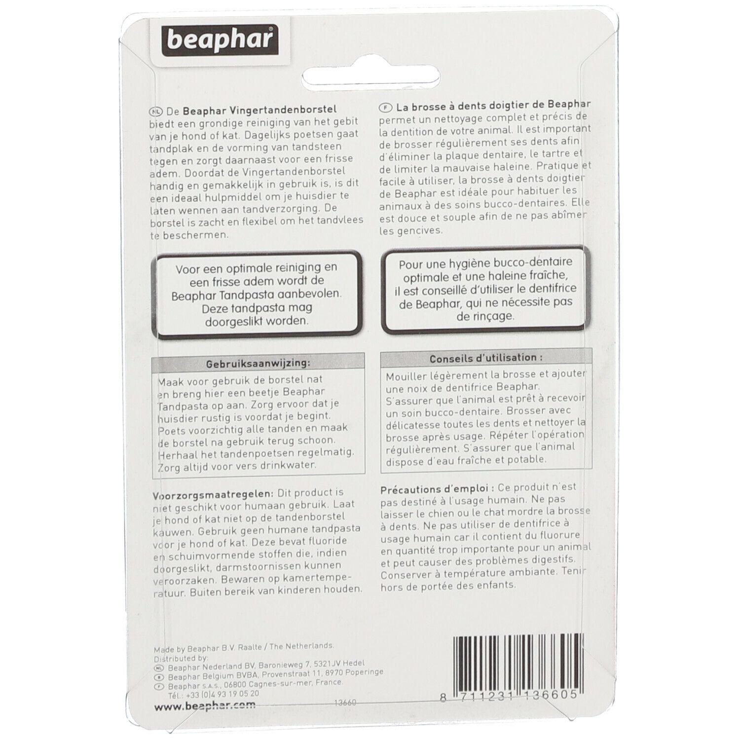Beaphar® Vingertandenborstel