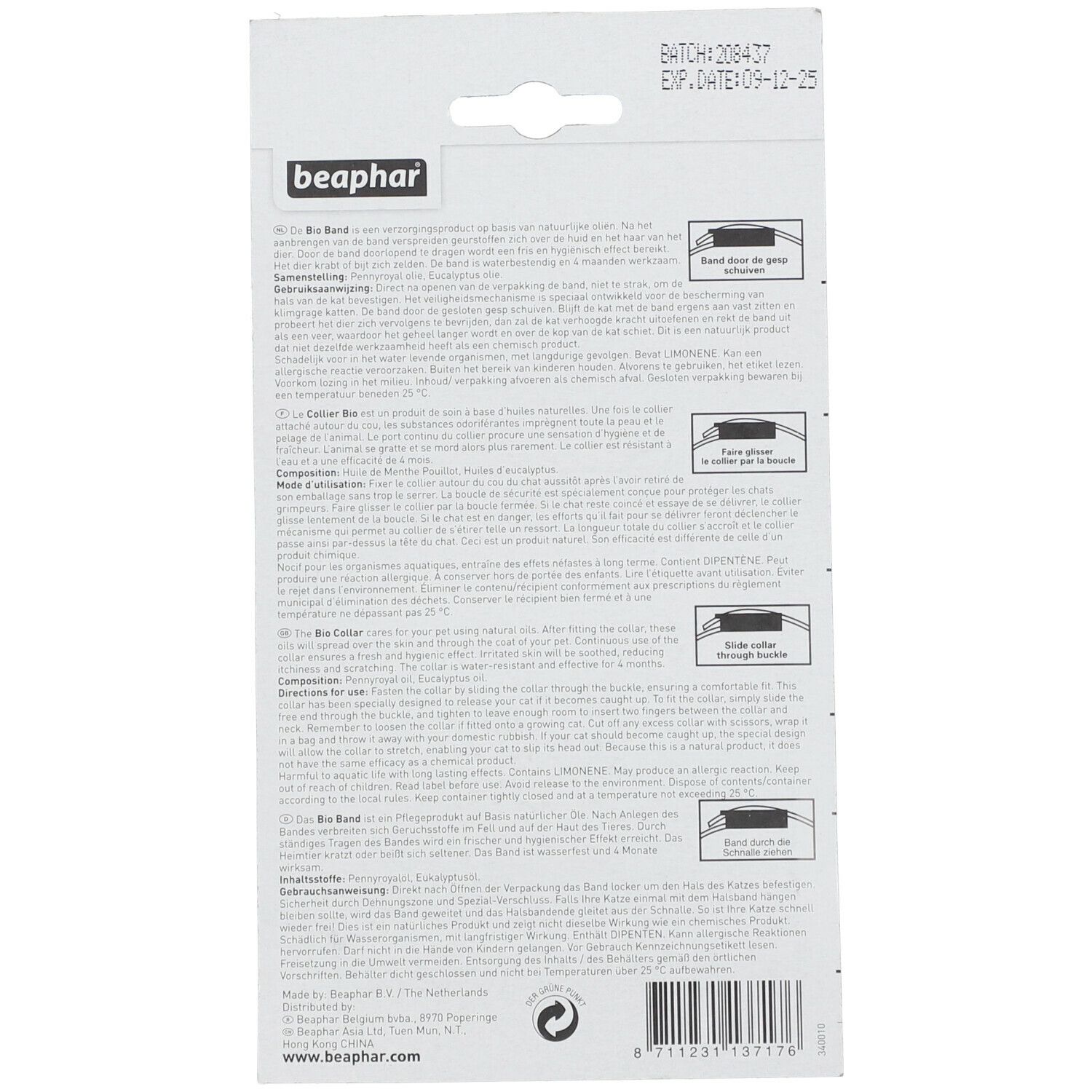 Beaphar® Bioband Kat Lavendel