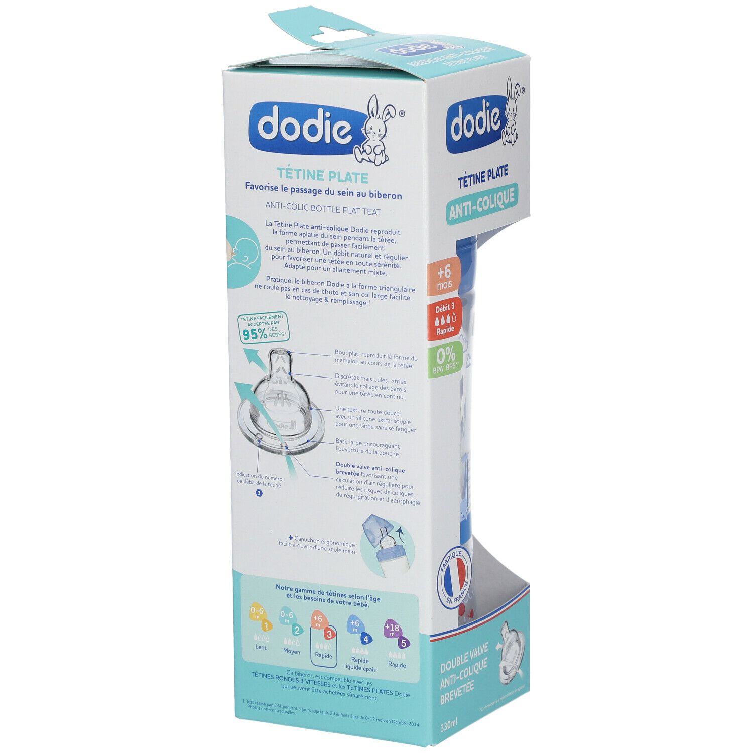 Dodie® Sensation+ Zuigfles Zee vanaf 6 Maanden 330ml