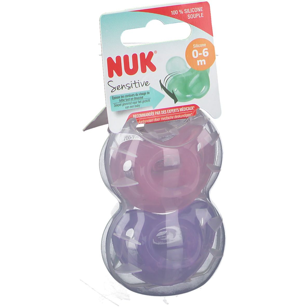 NUK Fopspeen Sensitive Meisje 0-6 Maanden