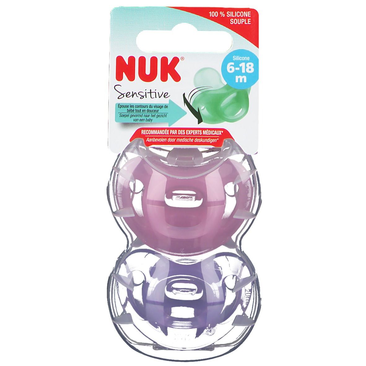 NUK Fopspeen Sensitive Meisje 6-18 Maanden