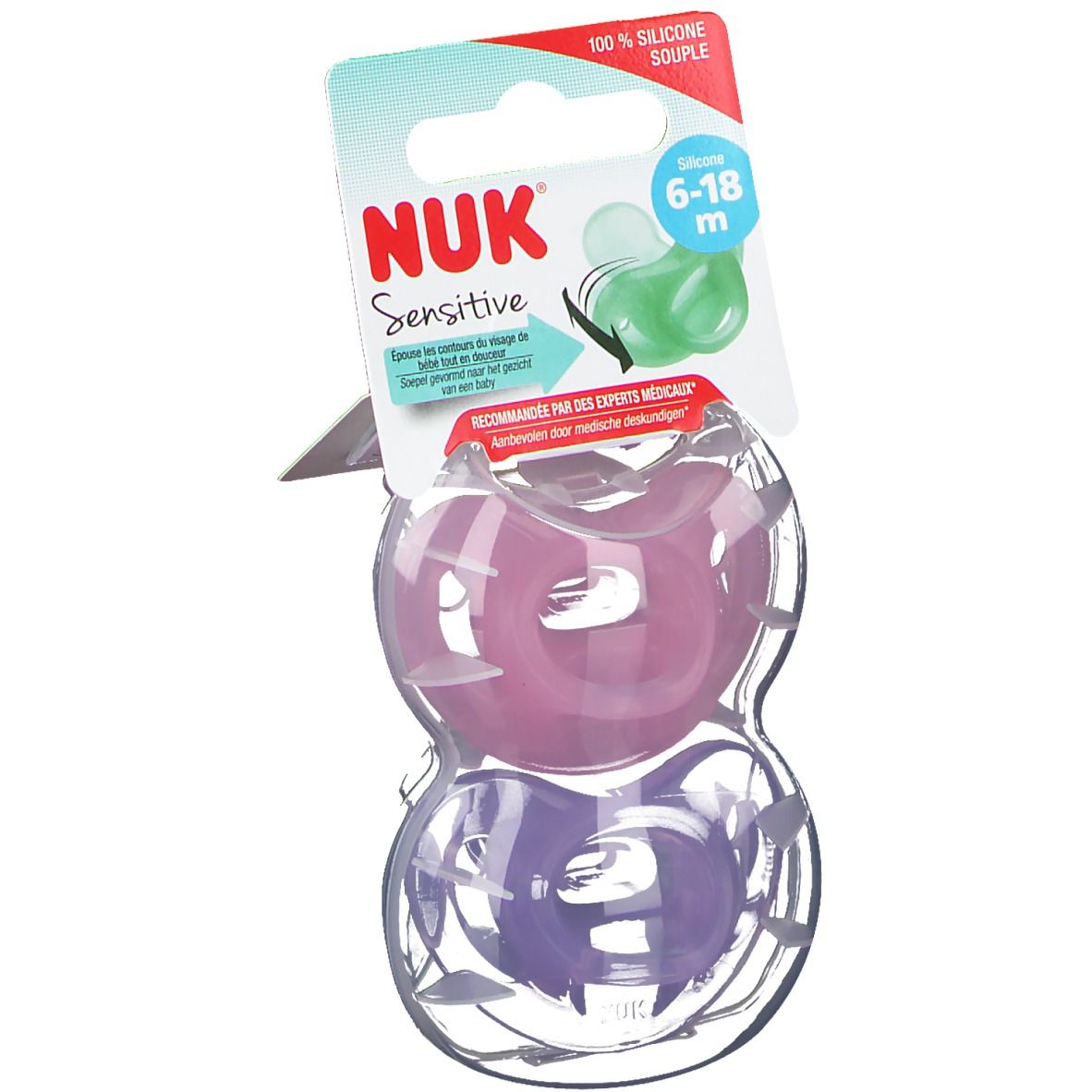 NUK Fopspeen Sensitive Meisje 6-18 Maanden
