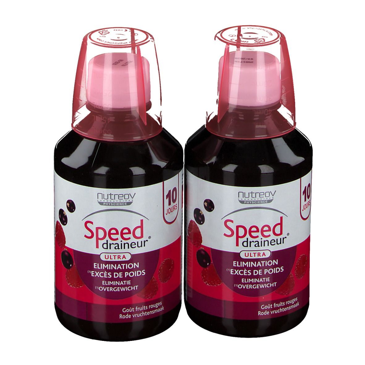 Nutreov Physcience Speed Draineur Ultra Fruits Rouges DUO