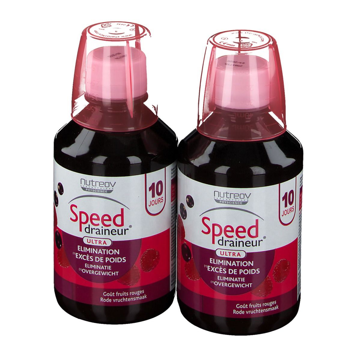 Nutreov Physcience Speed Draineur Ultra Fruits Rouges DUO