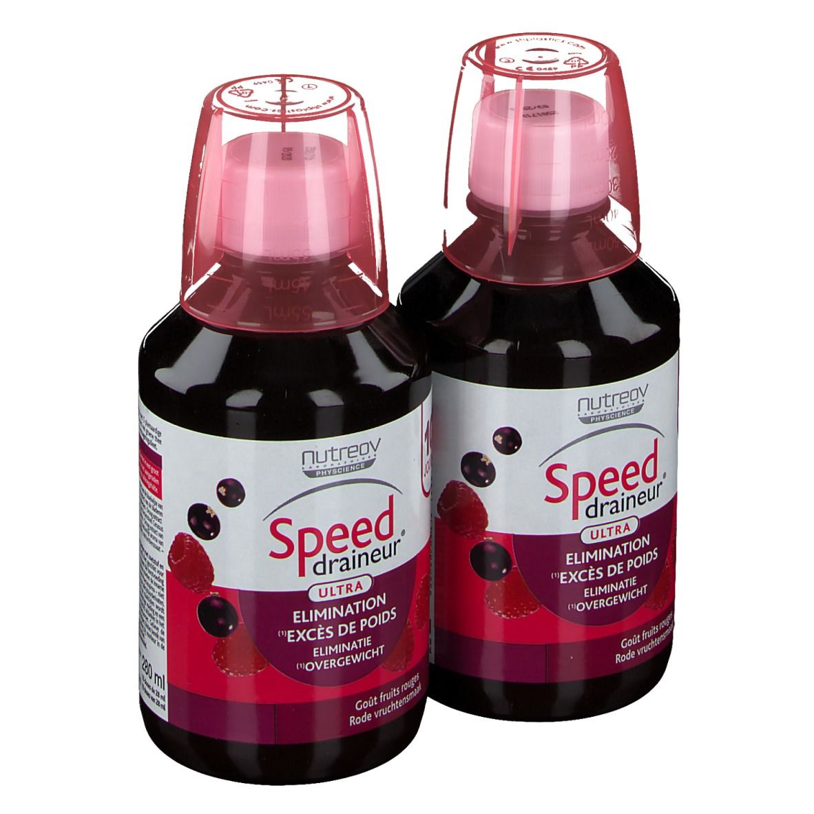 Nutreov Physcience Speed Draineur Ultra Fruits Rouges DUO