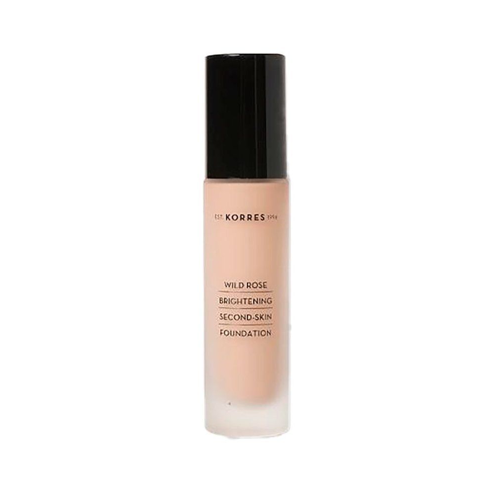 Flacon de fond de teint Korres Wild Rose. Teint clair, SPF15.