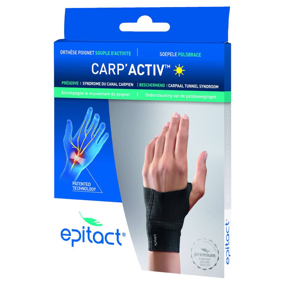 Epitact® Carp'Activ™ Soepele Polsbrace voor Overdag Rechts Medium