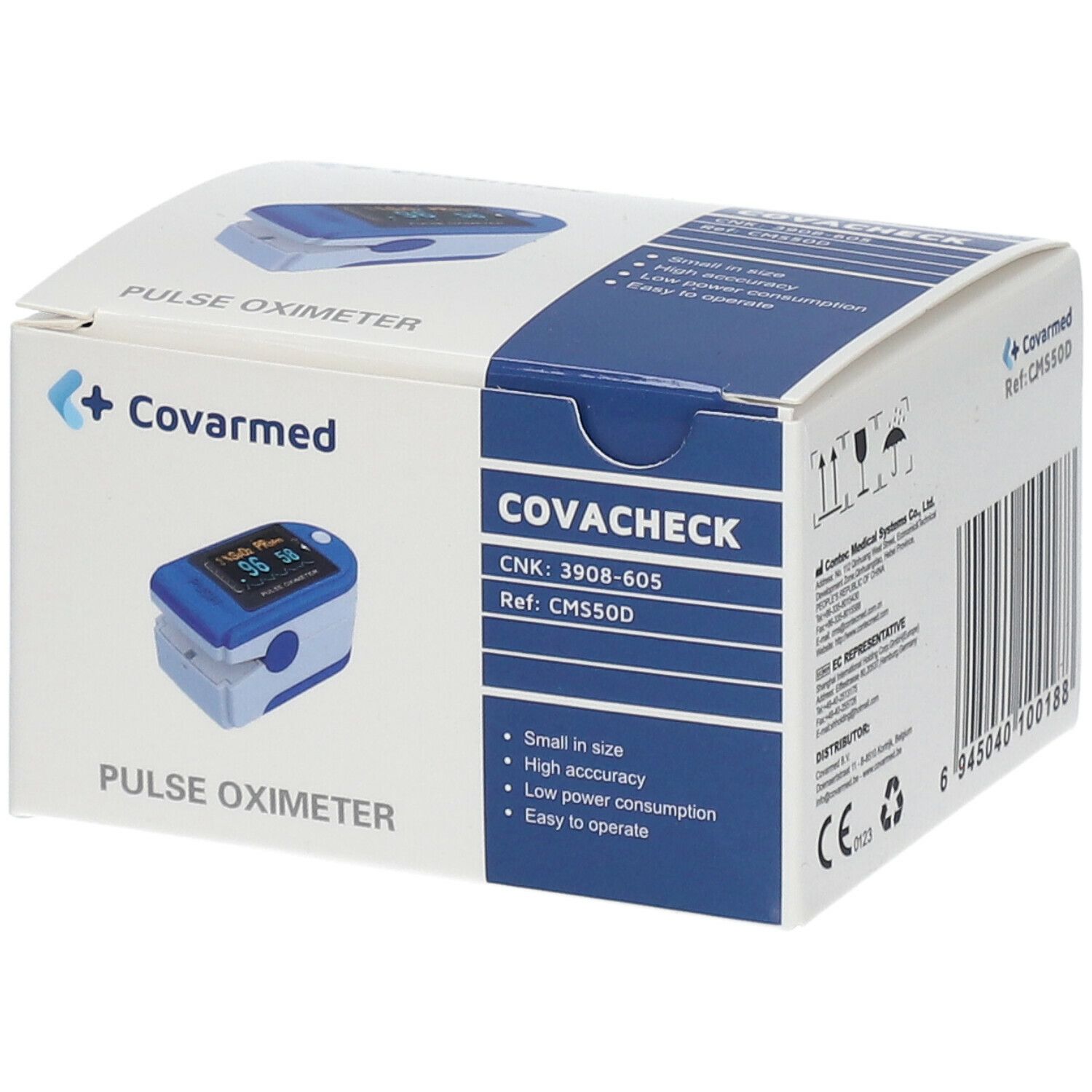 Covacheck Saturatiemeter Vinger + Zak