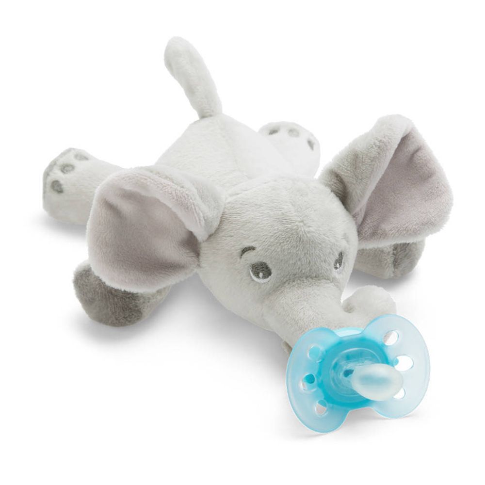 Snuggle Olifant met Ultra Soft Fopspeen 0-6 Maanden SCF348/13