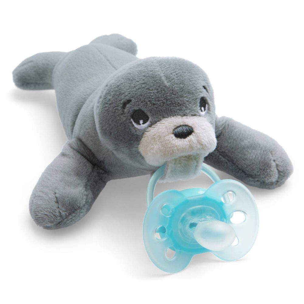 Snuggle Zeehond met Ultra Soft Fopspeen 0-6 Maanden SCF348/14