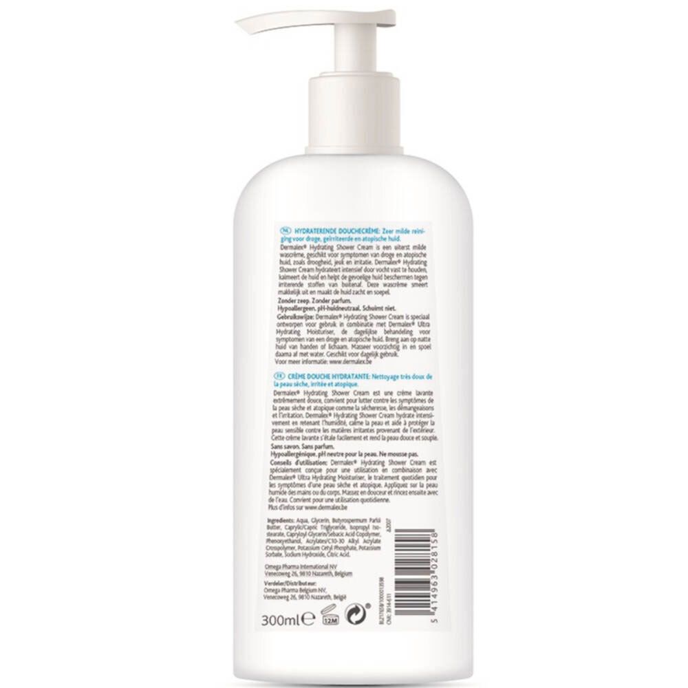 Dermalex Hydrating Shower Cream - Droge Huid - Gevoelige Huid
