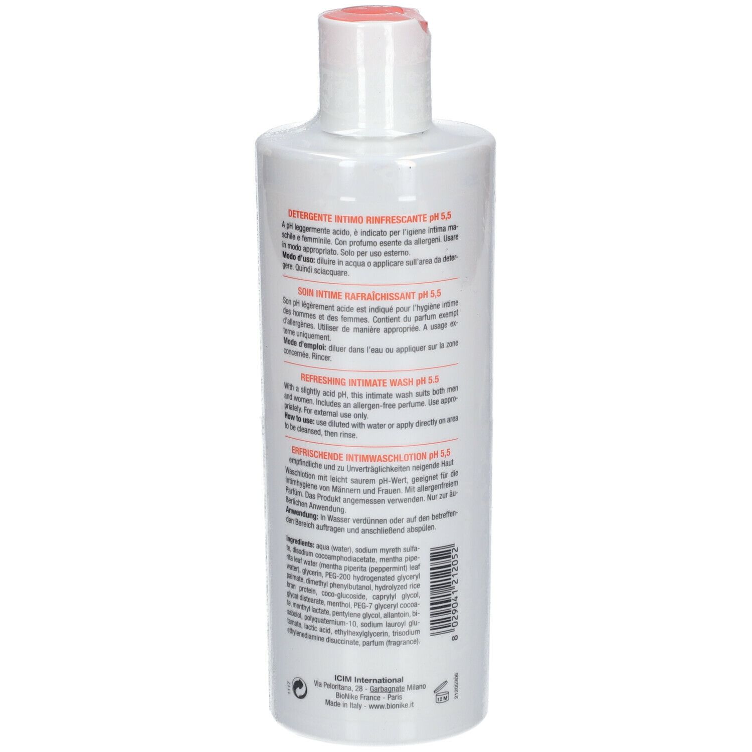 BioNike Triderm Intimate Refreshing Wash pH 5,5
