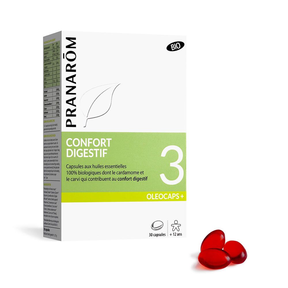Pranarôm Oléocaps+ 3 Confort Digestif Bio