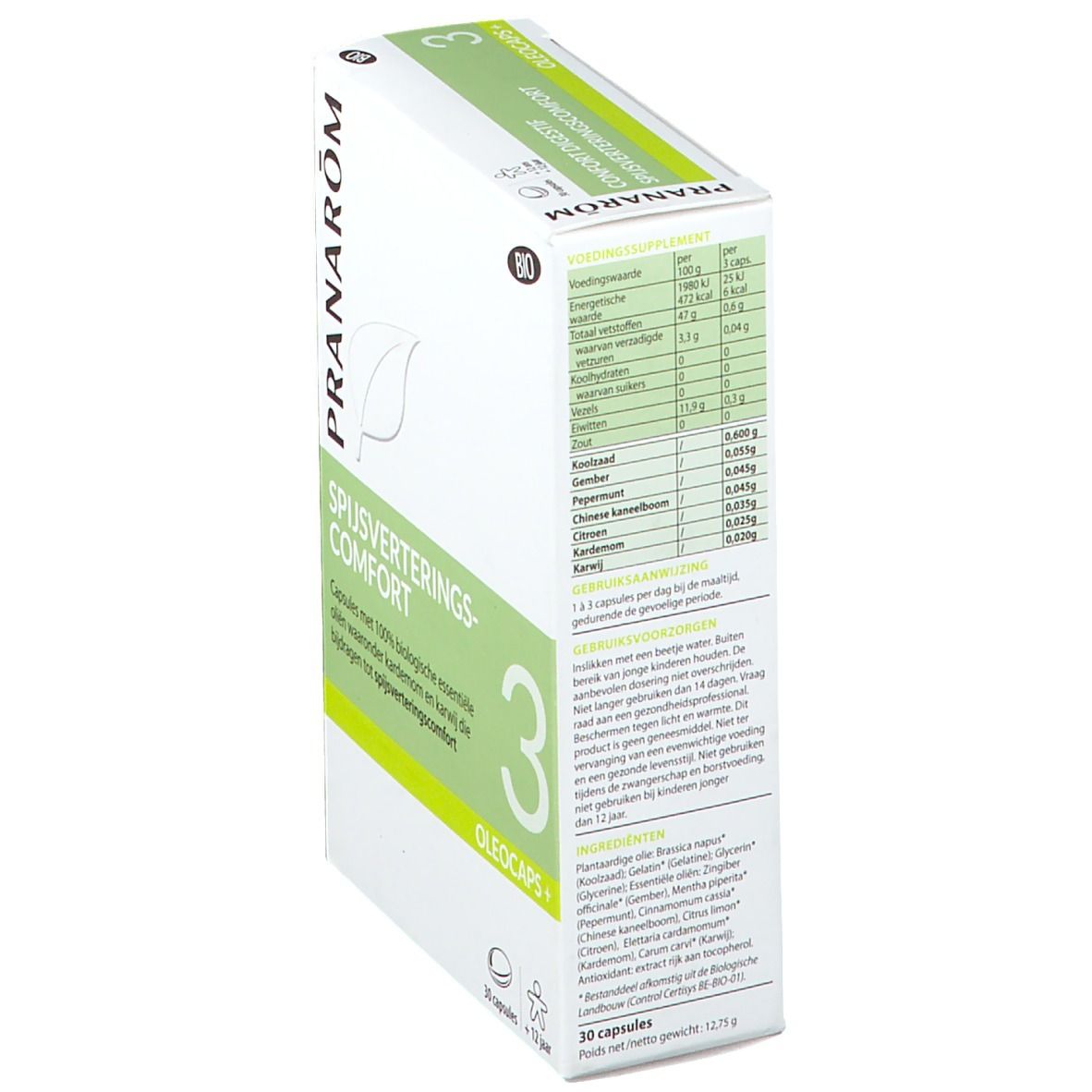 Pranarôm Oléocaps+ 3 Confort Digestif Bio
