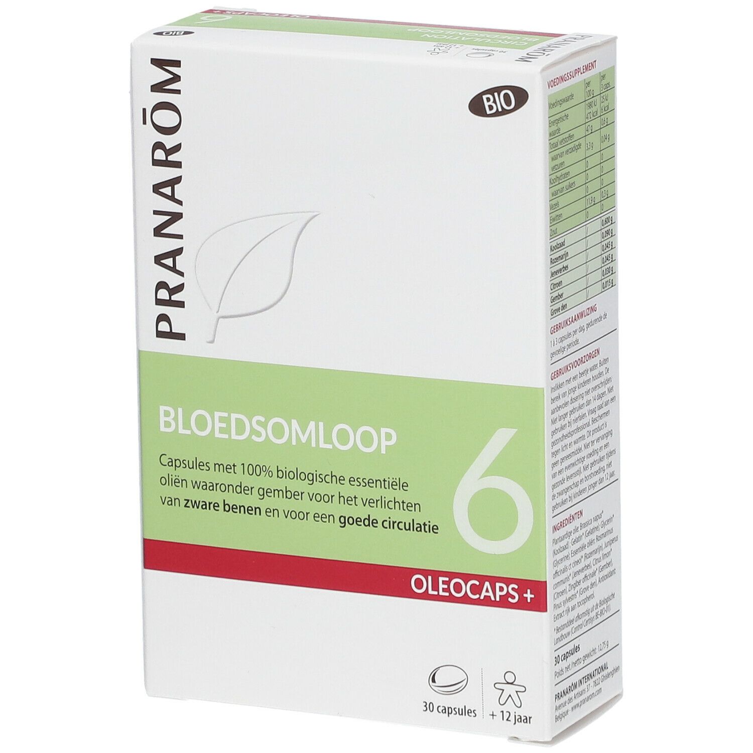 Pranarôm Oléocaps+ 6 Circulation Bio