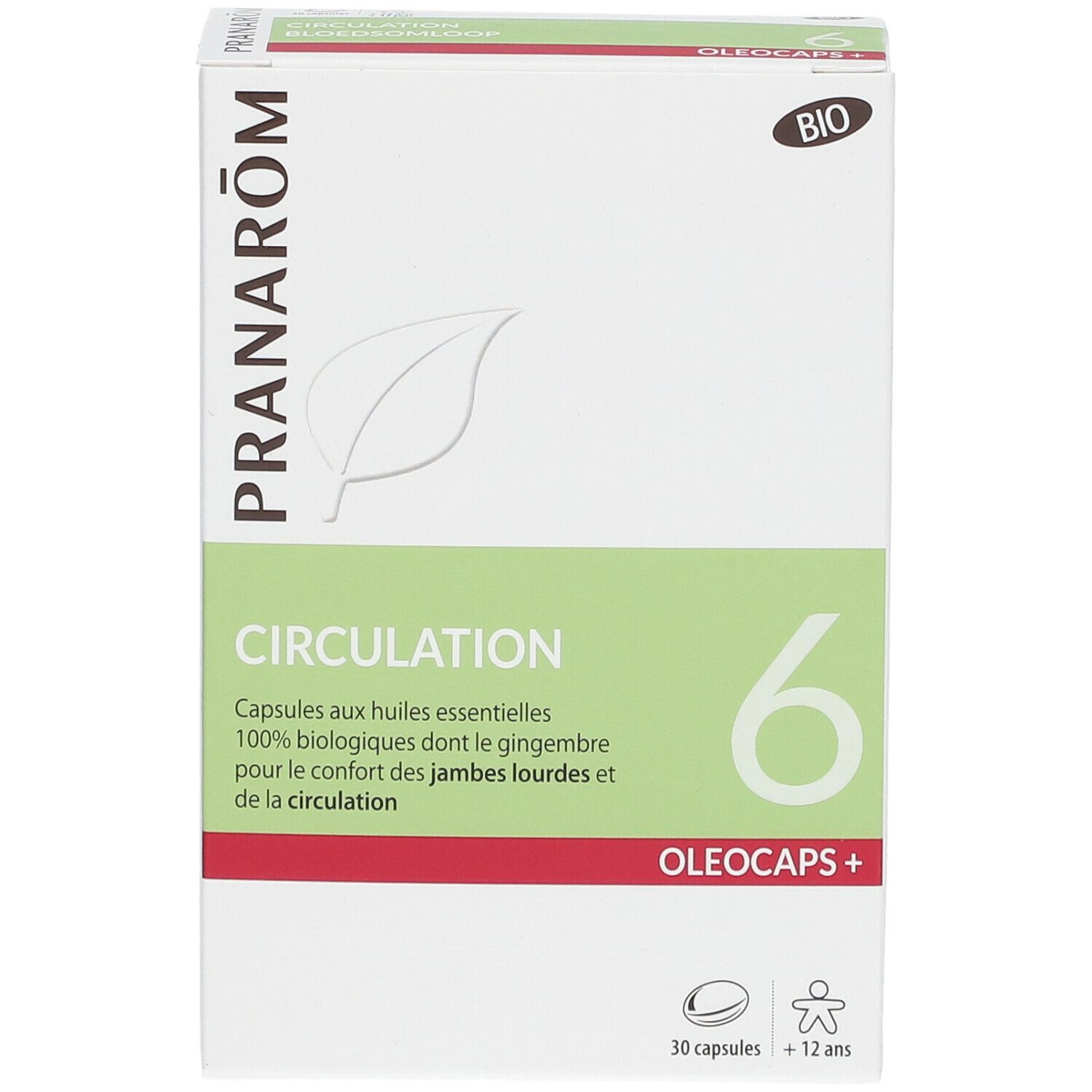 Pranarôm Oléocaps+ 6 Circulation Bio