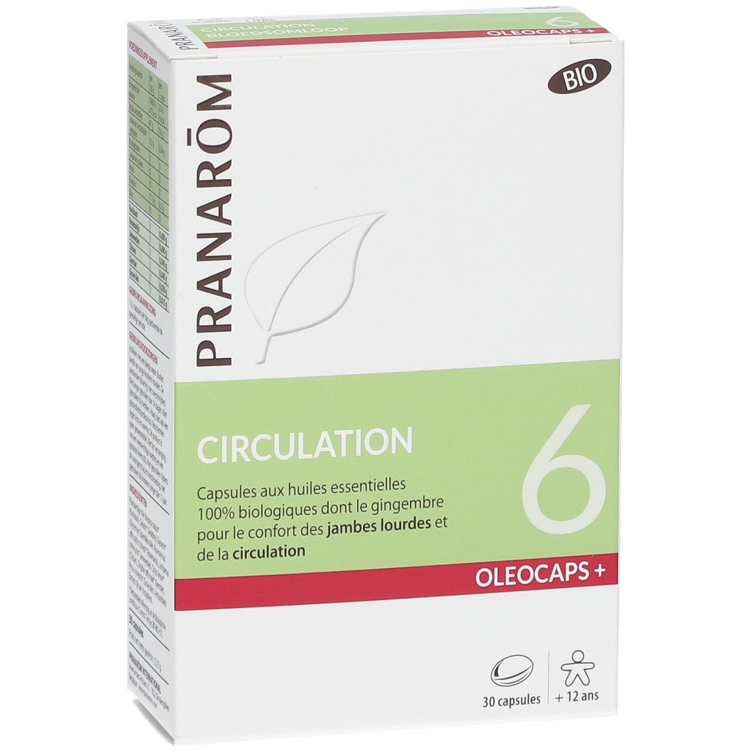 Pranarôm Oléocaps+ 6 Circulation Bio