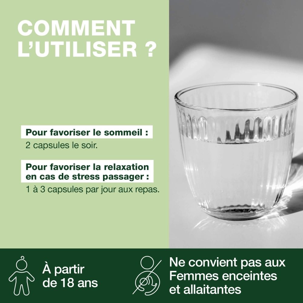 Emballage produit avec texte: ONTSPANNING 7 OLEOCAPS+. Ingrédients, informations nutritionnelles. Certification Bio.