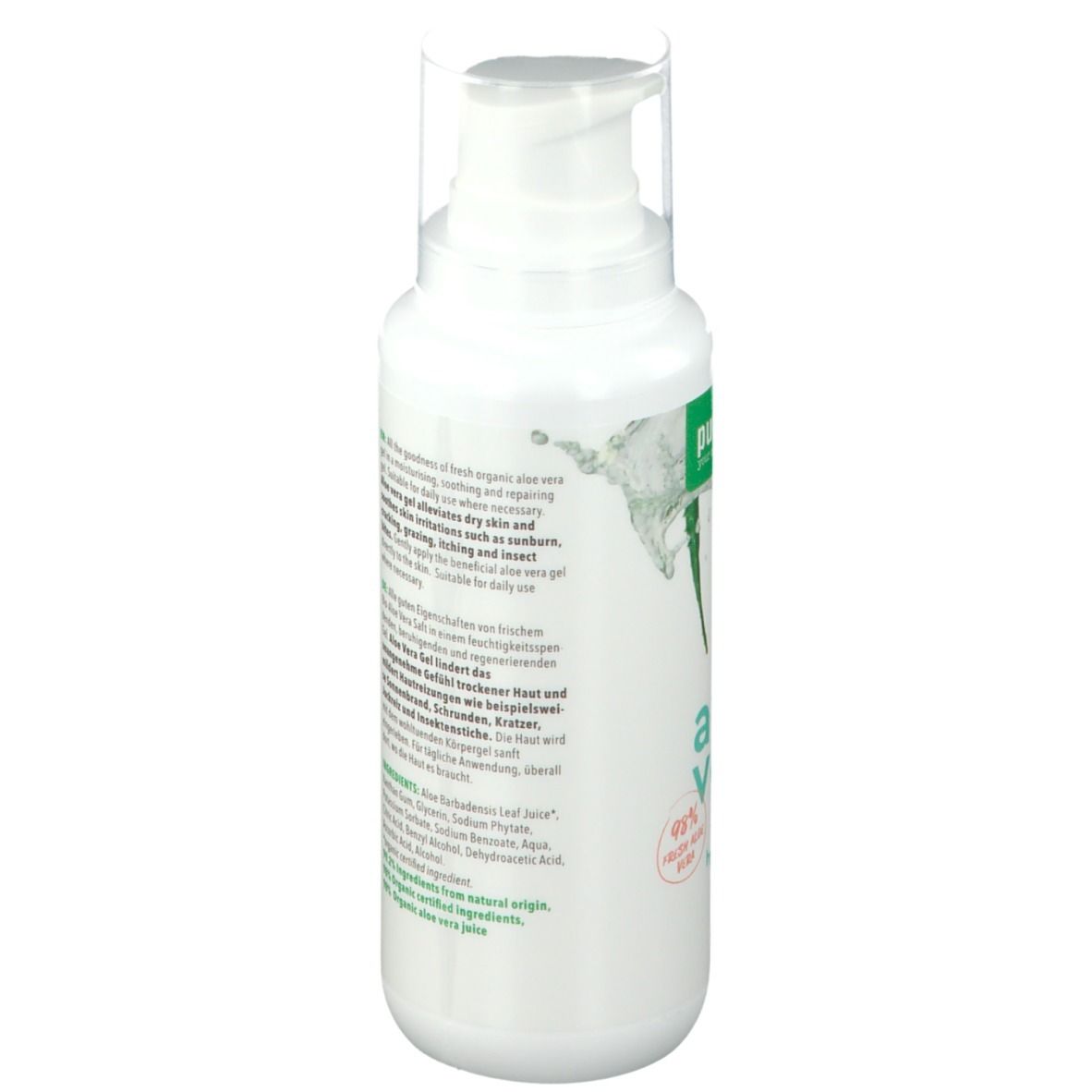 Purasana® Aloe Vera Gel Réparateur Hydratant Bio