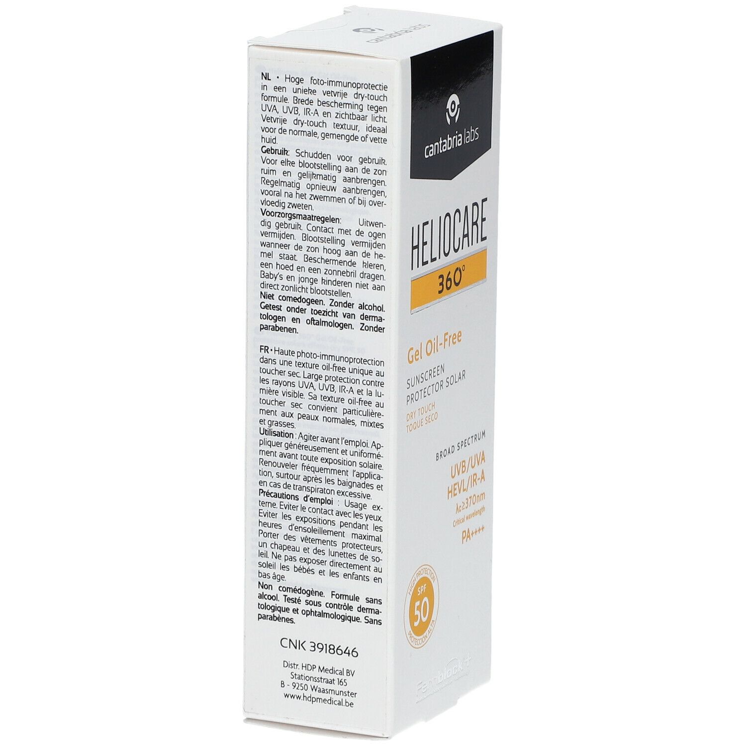 Heliocare 360° Gel Oil-Free SPF50 - Crème Solaire Peaux Grasses