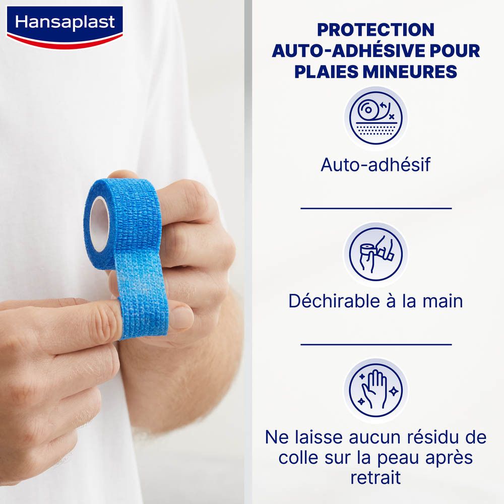 Hansaplast Bande Auto-Adhésive pour les Doigts 5 m x 2,5 cm