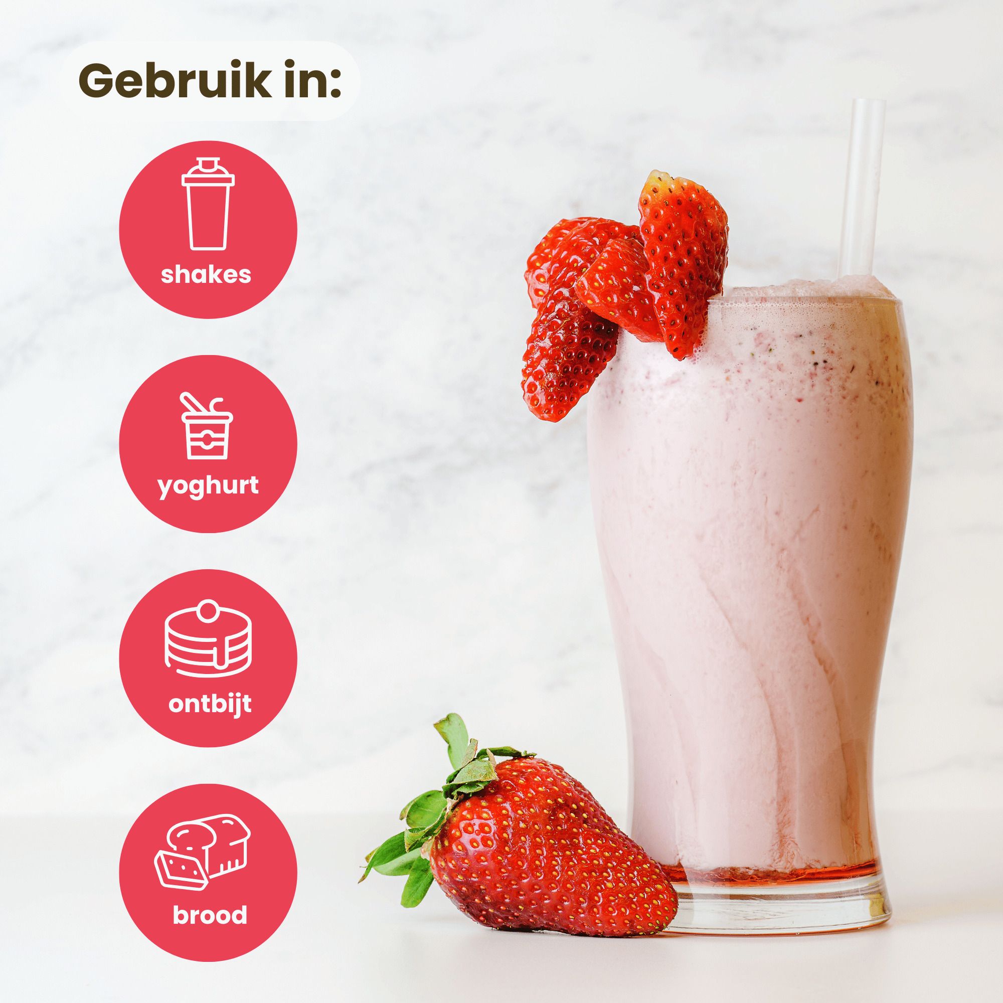 Achterkant van een Purasana Shape & Control Protein Shake blik met productinformatie.