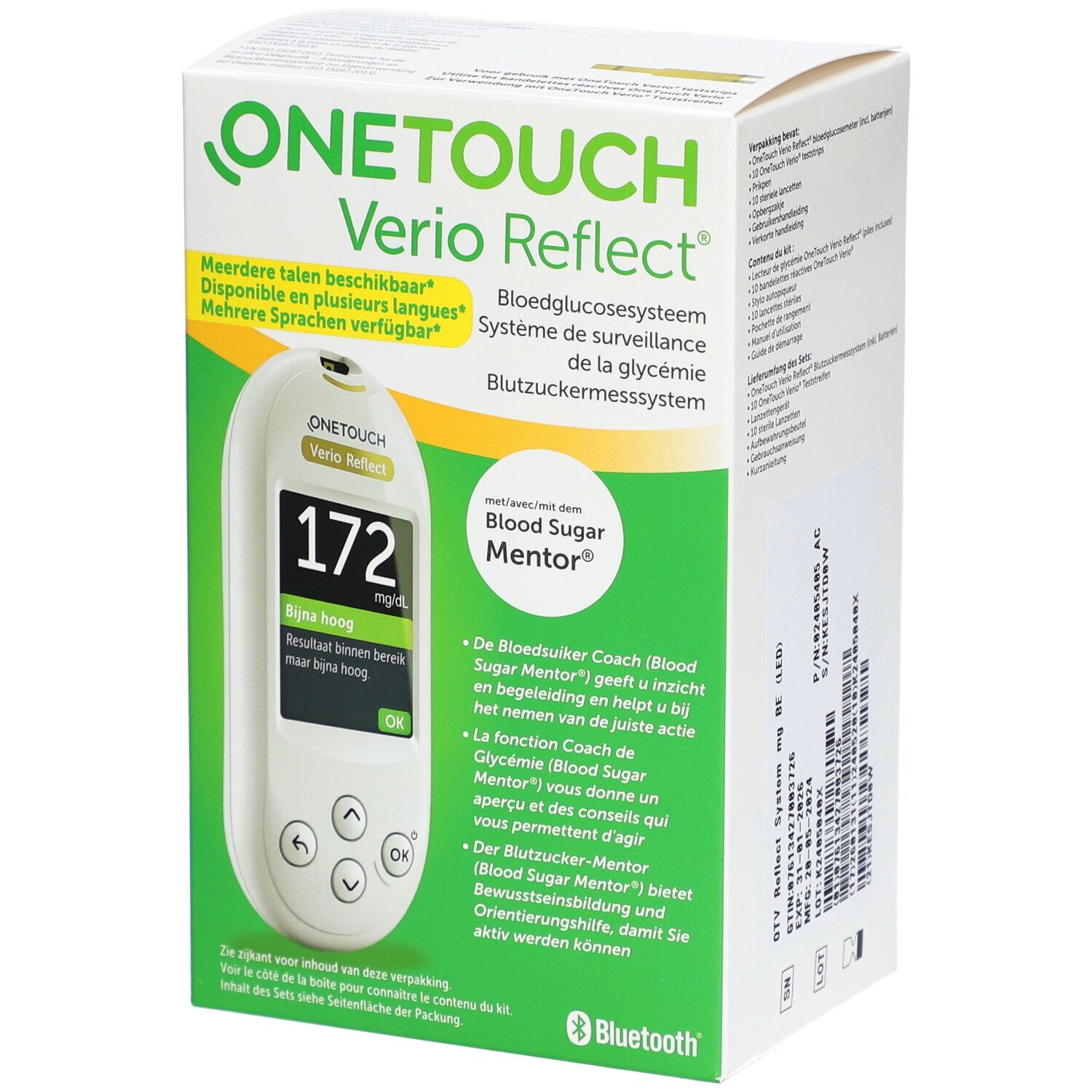 OneTouch Verio Reflect® Kit Système de Surveillance de la Glycémie