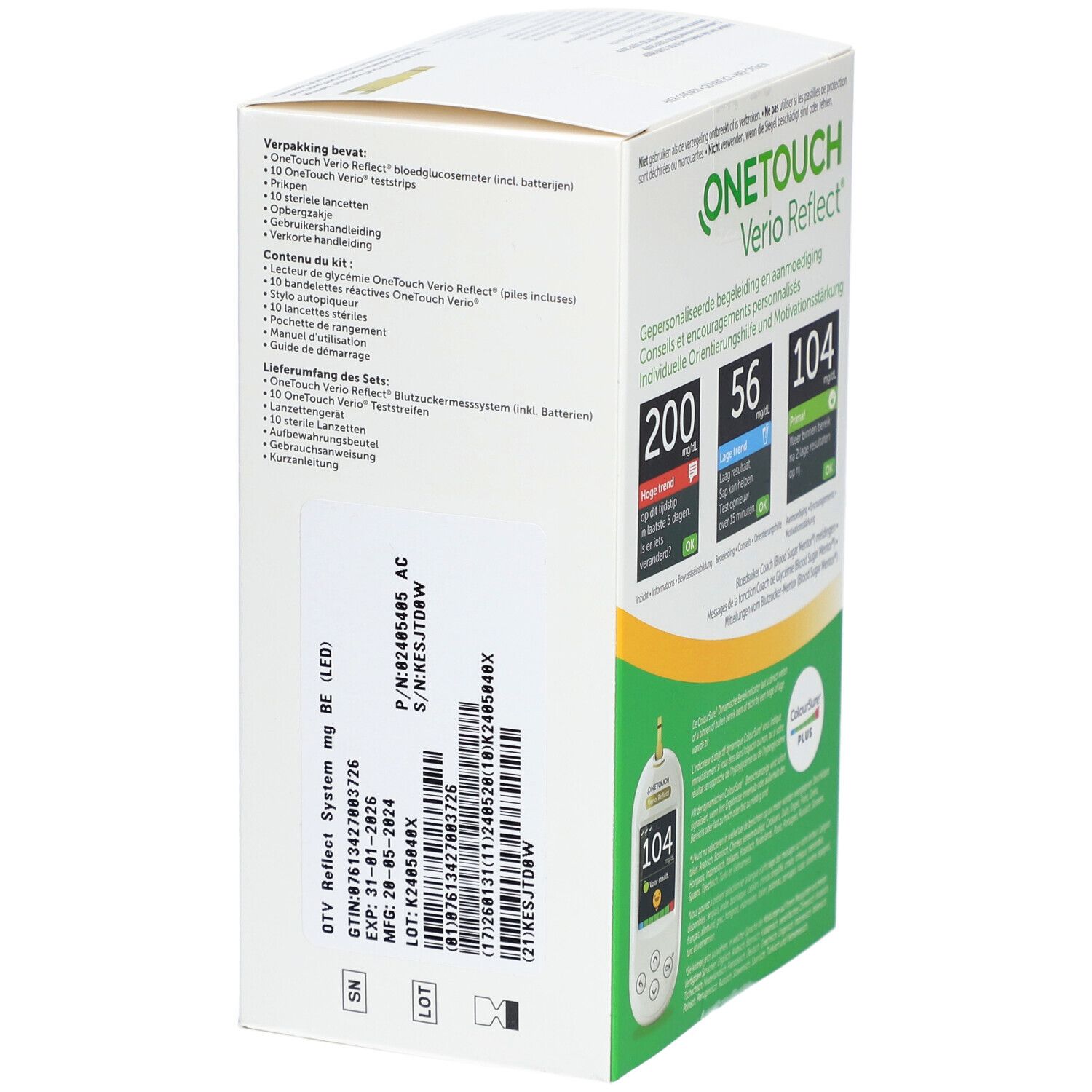 OneTouch Verio Reflect® Glucosemeter Kit