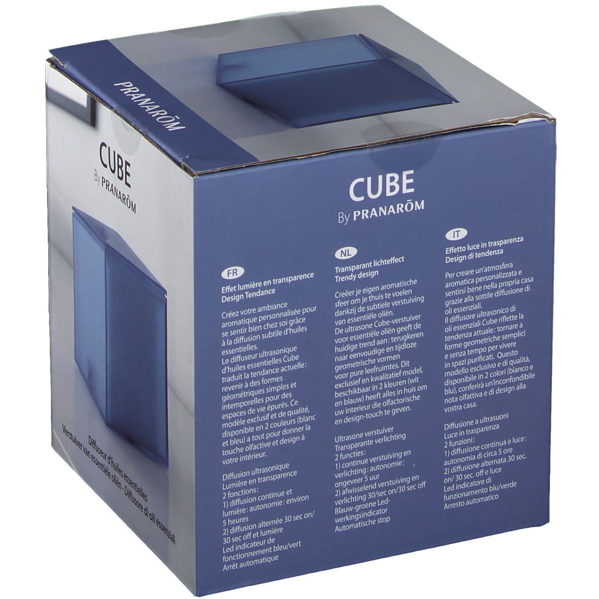 Pranarôm Ultrasone Verstuiver Cube Blauw