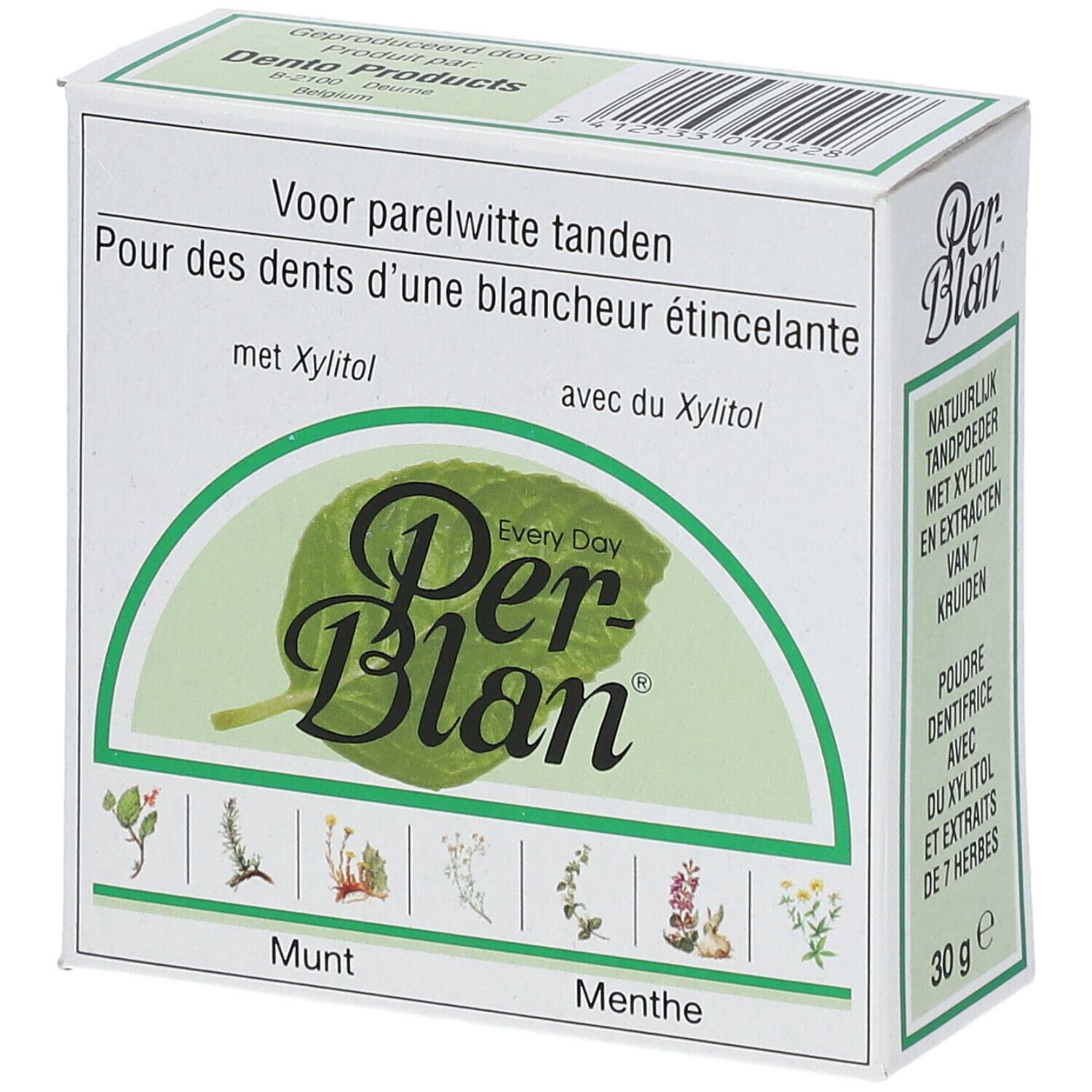 Perblan Poudre Dentifrice Menthe