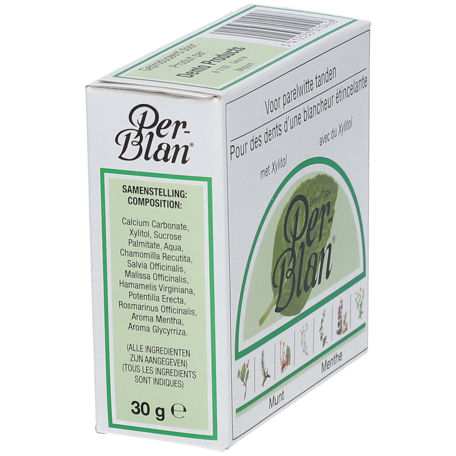 Perblan Poudre Dentifrice Menthe