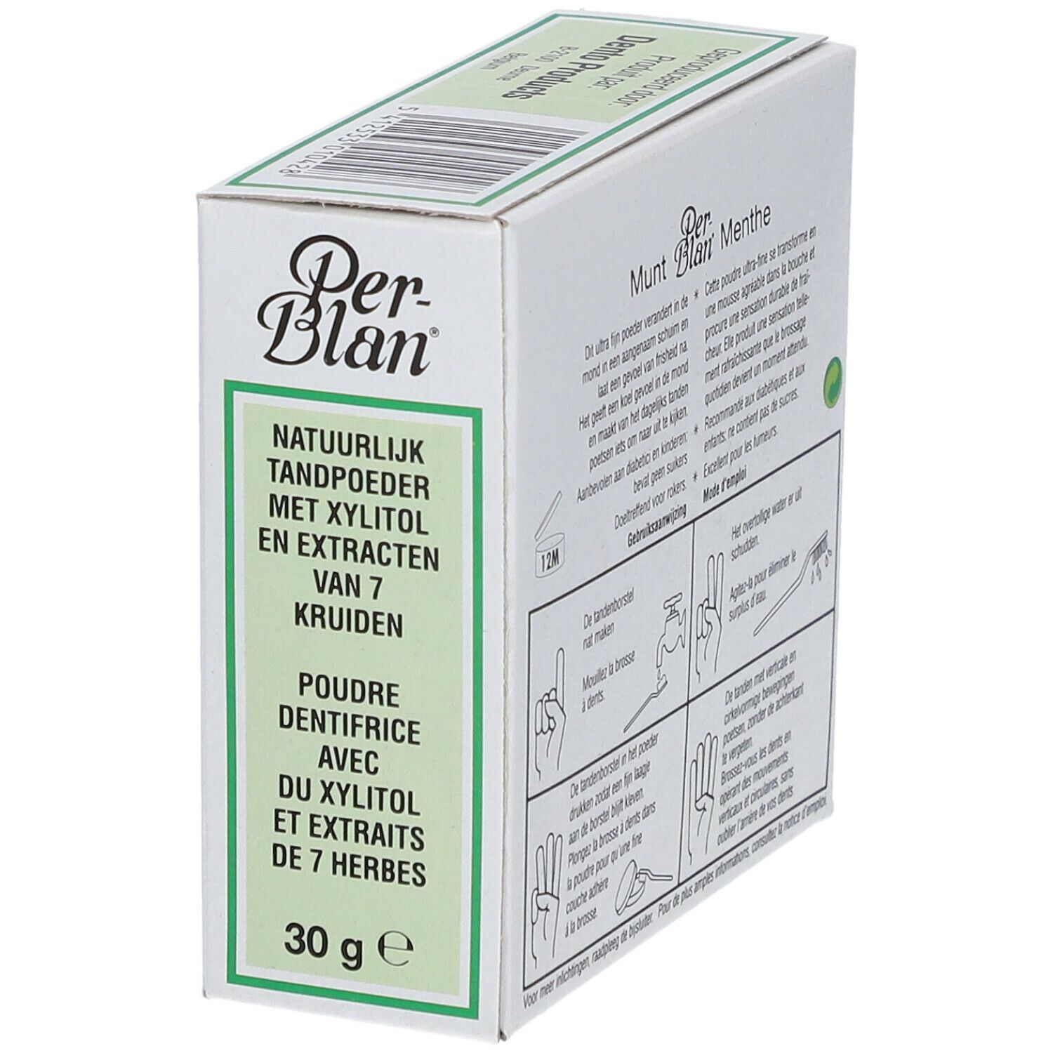 Perblan Poudre Dentifrice Menthe