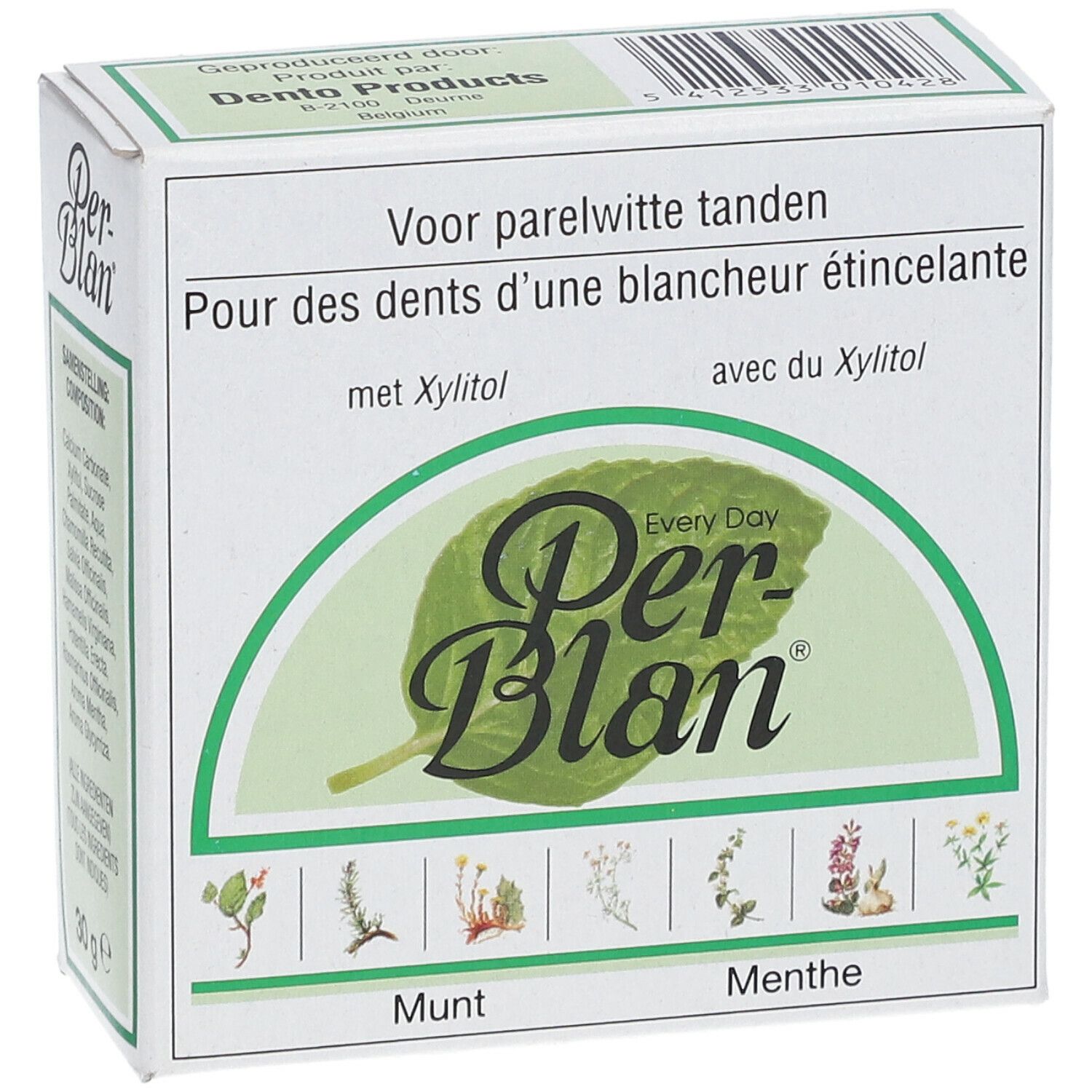 Perblan Poudre Dentifrice Menthe