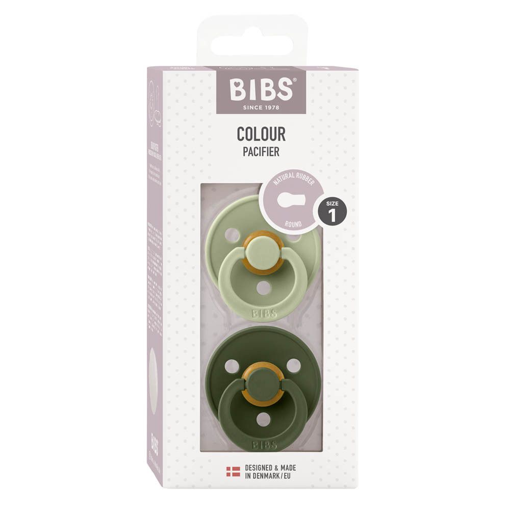 BIBS Latex Fopspeen Sage - Hunter Green 0-6 Maanden