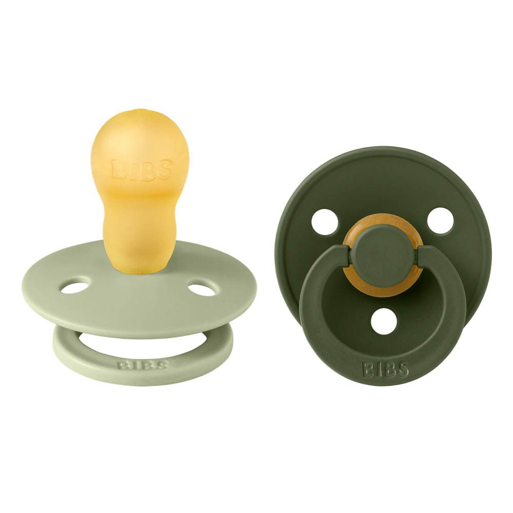 BIBS Tétine Latex Sage - Hunter Green 18 Mois+