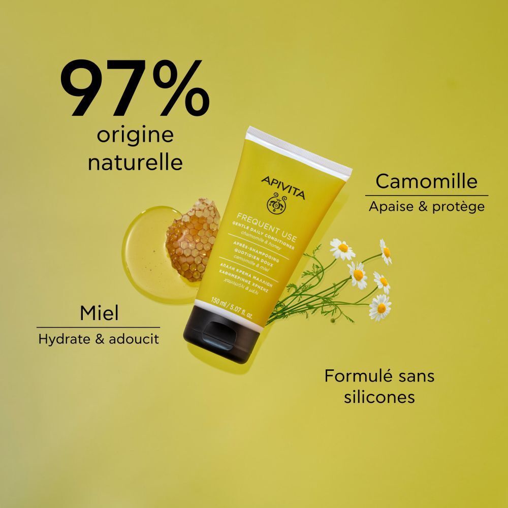 Apivita Après-Shampooing Quotidien Doux Camomille & Miel