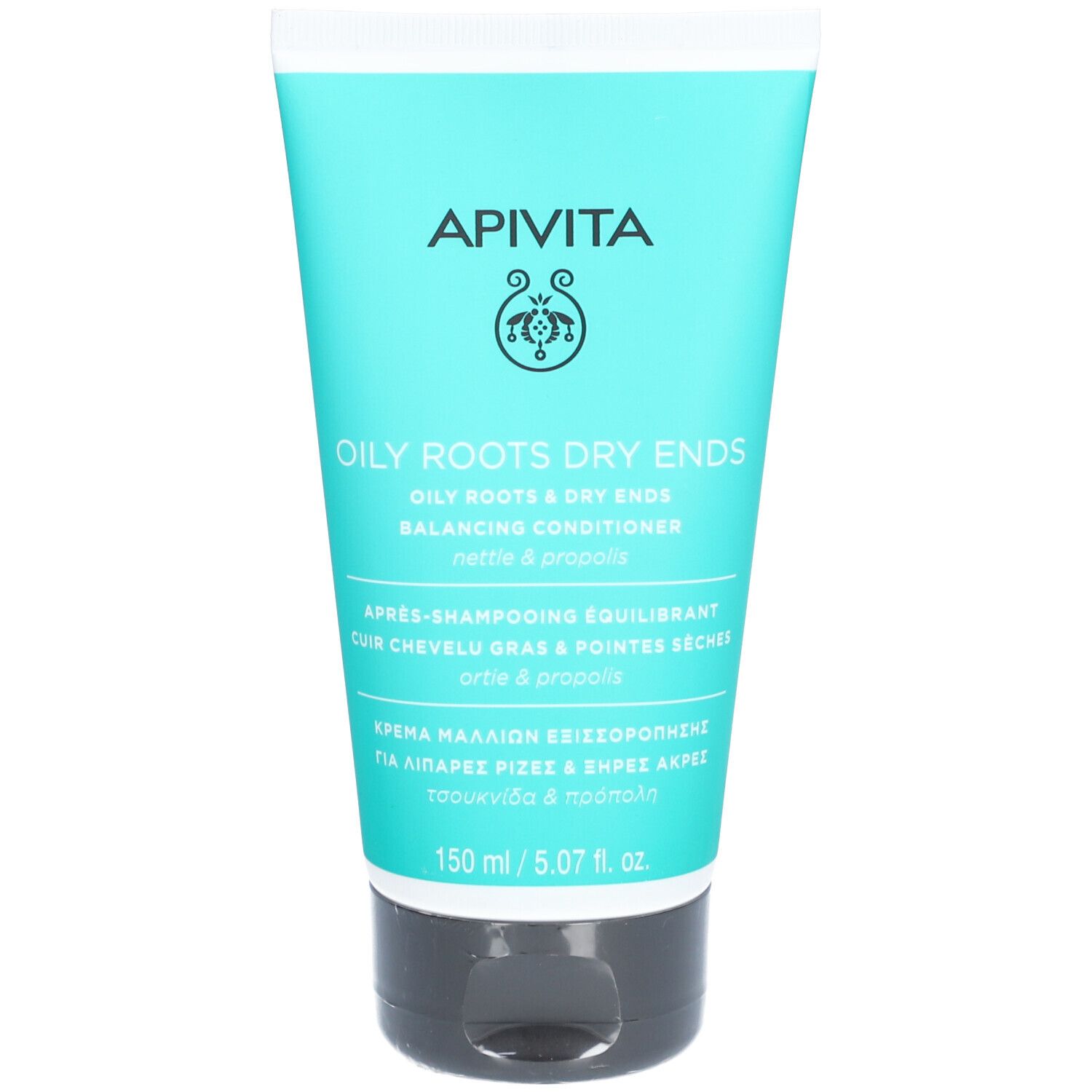 Apivita Oily Roots Dry Ends Après-shampooing Équilibrant Cuir Chevelu Gras & Pointes Sèches