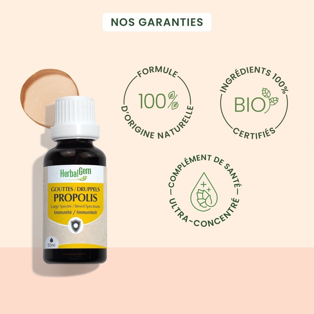 Graphiques et texte. Flacon avec bouchon blanc. Flacon de 50 ml.