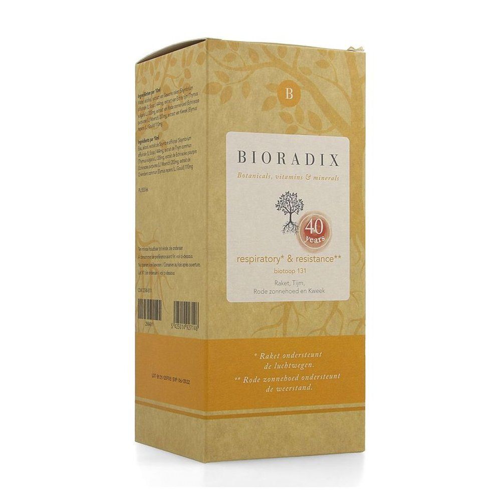 Emballage avec logo, nom du produit et texte. Emballage brun avec étiquette blanche.