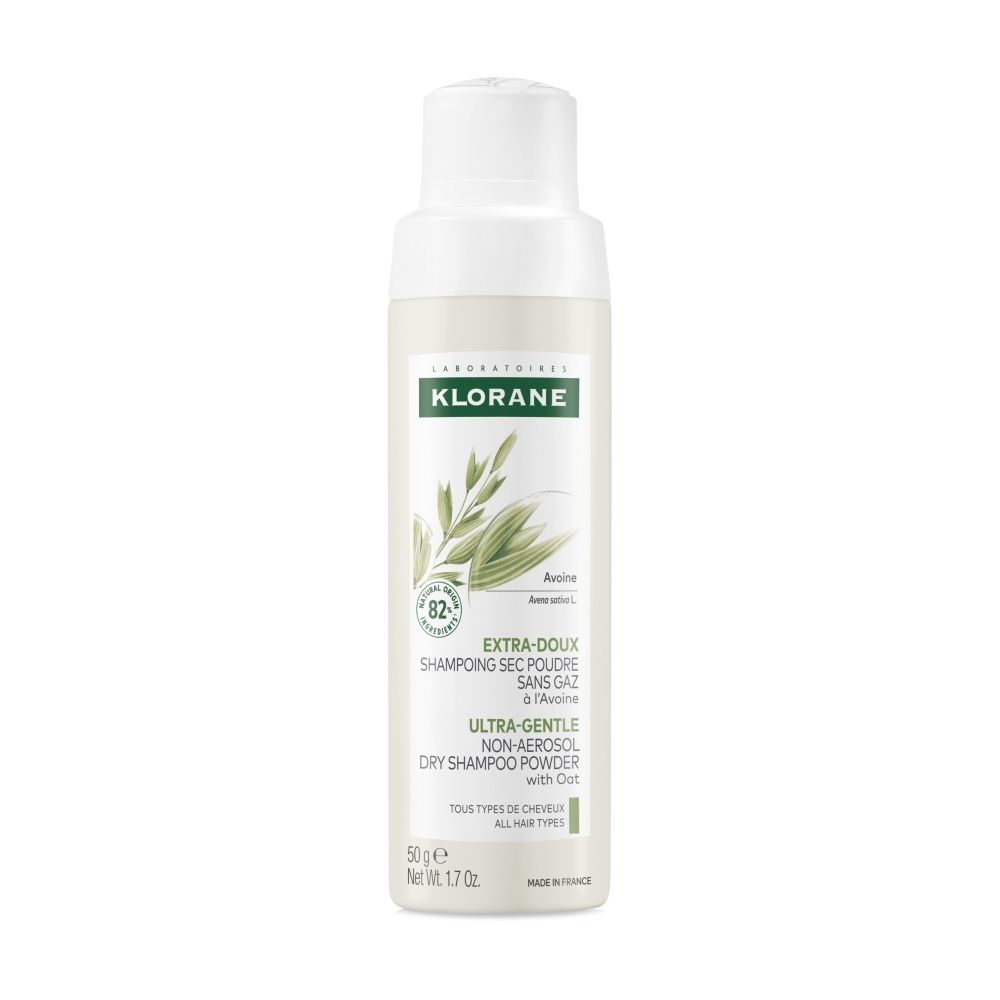 Klorane shampooing sec à l'avoine, boîte.