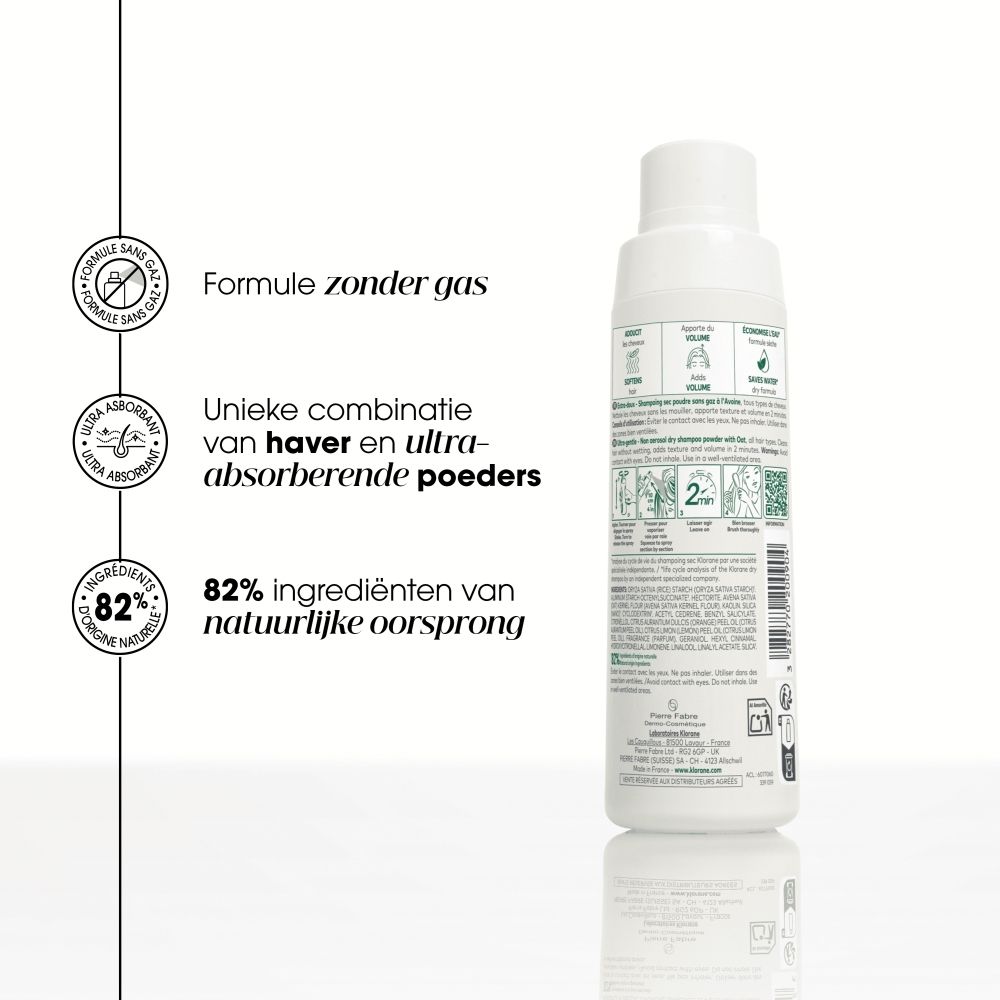 Klorane droogshampoo met haver, bus.