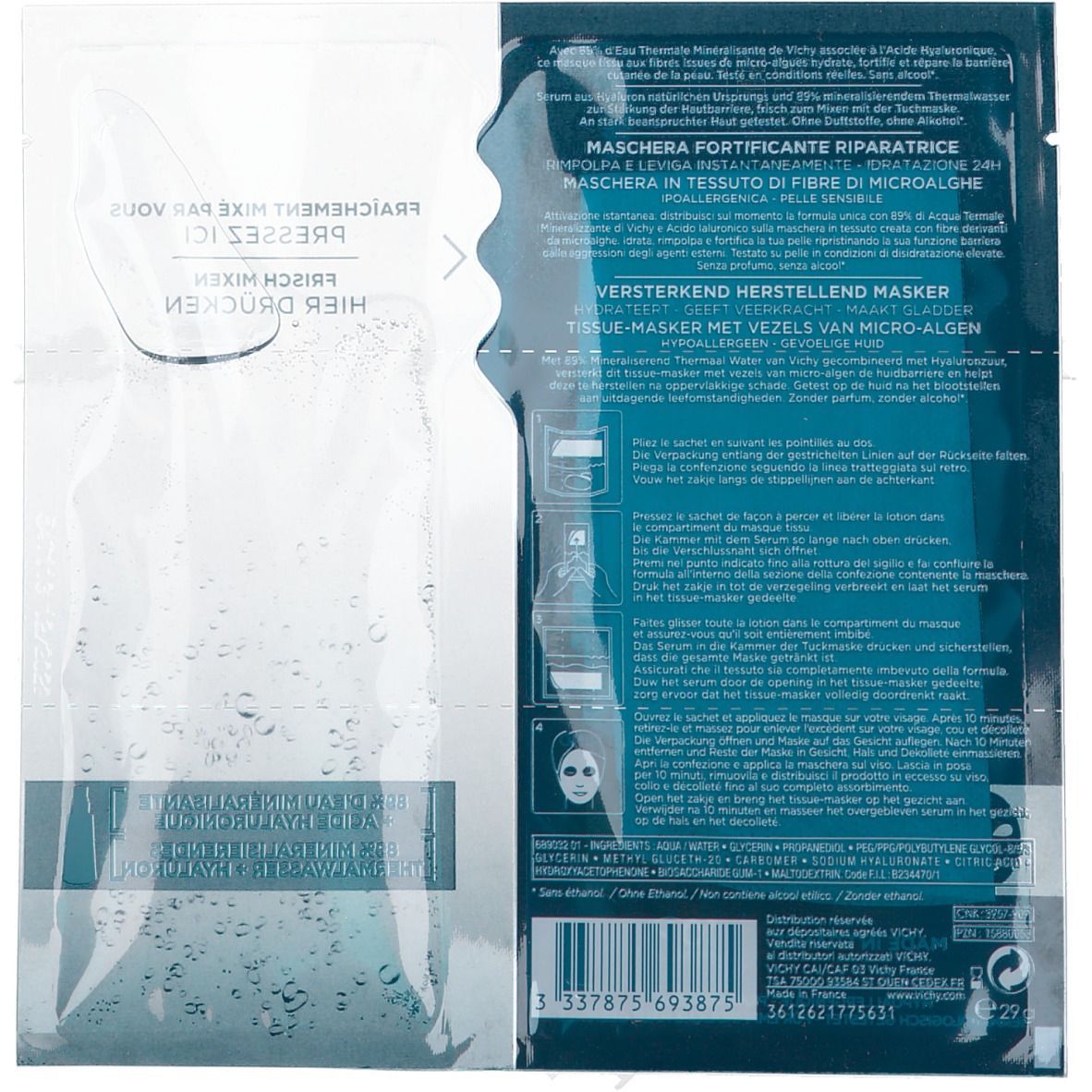 Vichy Minéral 89 Masque Fortifiant Récupérateur